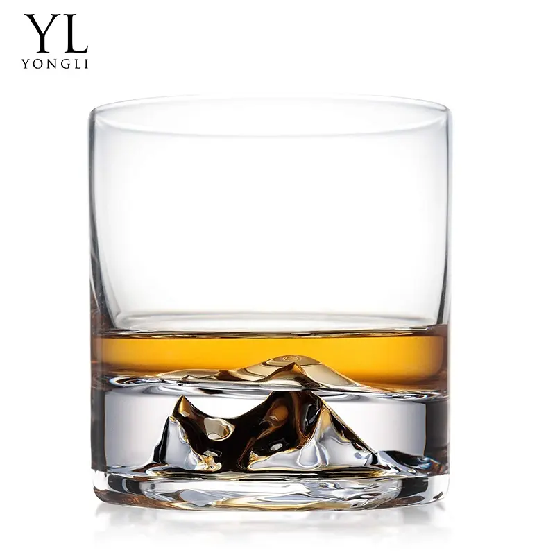 Vasos para beber al por mayor, juego de regalo de whisky, 300 Uds., logotipo personalizado, 150ml-500ml, cristalería de whisky irrompible, tazas redondas para whisky