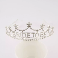 Bride to Be Bridal Shower diadème couronne ceinture bijoux de mariage or Rose diamant enterrement de vie de jeune fille accessoires fournitures