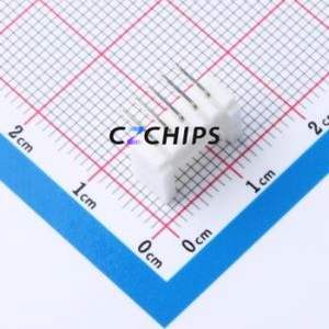 HC-HY2.0-5AW-TW Wire-to-Board Pin Header Bent Lead Through Hole,P=2mm Connector 1x5P 2mm Right Angle Insert HY - Product Image 2