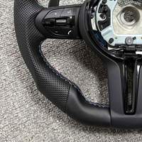 Volant de voiture en cuir noir en forme de D pour BMW F07 F30 F10 F12 F15 F16 F34 F35 F36 F38 F20 F22 F25 F26 F32 F80 M3 M4 M5 X5