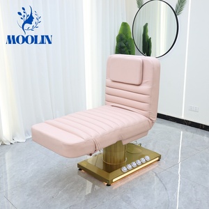 Table de massage électrique MOOLIN à 3/4 moteurs pour salon de beauté, spa, table de massage réglable, chaise de traitement cosmétique, cuir PU - Product Image 1