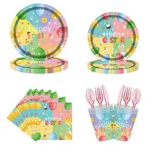 Juego <span class=keywords><strong>de</strong></span> vajilla desechable HLC <span class=keywords><strong>para</strong></span> fiesta <span class=keywords><strong>de</strong></span> Pascua, plato <span class=keywords><strong>de</strong></span> papel, taza, servilleta, juego <span class=keywords><strong>de</strong></span> vajilla, <span class=keywords><strong>restaurante</strong></span>, fiesta en casa, favores <span class=keywords><strong>para</strong></span> niños, <span class=keywords><strong>cumpleaños</strong></span> - Product Image 5