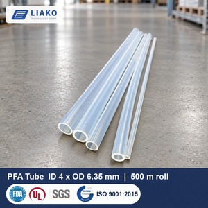 ท่อ PFA ขนาด 4x6.35 มม. (1/4 นิ้ว OD) ท่อ PFA ความบริสุทธิ์สูง 500 ม. แบบม้วน สำหรับห้องปฏิบัติการ ชีวเทคโนโลยี และการถ่ายโอนของเหลวที่สะอาดสำหรับอาหาร ทนความร้อนได้ถึง 260 องศาเซลเซียส - Product Image 1