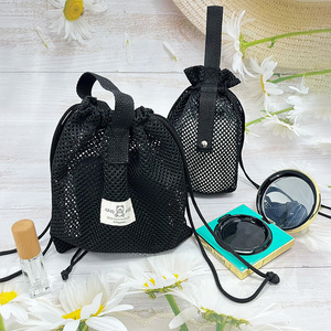 Tùy chỉnh nylon lưới lưới dây rút túi cho thể thao hàng tạp hóa sử dụng cho bóng rửa quần áo giày kính mắt khung dệt bao bì - Product Image 3