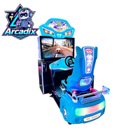 Machine de jeu d'arcade à monnayeur pour enfants, simulateur de course automobile, équipement de divertissement intérieur