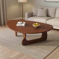Table basse japonaise en bois massif de forme extraterrestre pour salon et balcon, table triangulaire moderne de luxe simple, OEM
