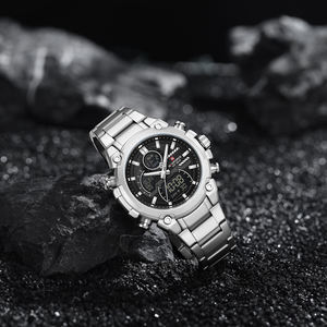 Nuevo reloj de pulsera NAVIFORCE 9278 para hombre, diseño original de negocios, relojes digitales de moda a prueba de agua. - Product Image 4