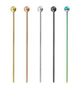 Palillos de Metal para Bebidas, Reutilizables, Económicos, para Fiestas y Cafeterías, Palillos para Cócteles en Color Plata y Oro - Product Image 1