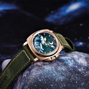 Montre automatique mécanique PAGANI DESIGN NH35A YS014, montre à carte des vagues, saphir, étanche, acier inoxydable, pour homme - Product Image 6