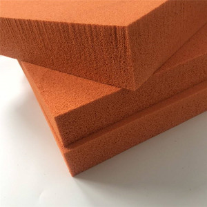 Bloque de Espuma de Caucho Natural Macroporoso Naranja, Rectangular, para Película Protectora de Herramientas AM-2511262, Origen Jiangsu - Product Image 1