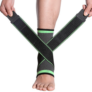 Huyo Adjustable <b>Ankle</b> <b>Support</b> Compression <b>Ankle</b> <b>Brace</b> Nylon Knitted Gym Bandage <b>Ankle</b> Strap OEM - Product Image 1