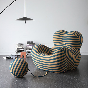 2024 nuevo sofá nueva llegada diseñador salón perezoso sala <span class=keywords><strong>de</strong></span> estar sillas cubre terciopelo - Product Image 3