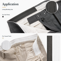 Bande élastique de qualité certifiée, aspect moderne et minimaliste, gris foncé, pour doublures et fournitures de couture de vêtements de cérémonie, faible MOQ