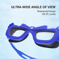 Lunettes de natation YL1800 pour enfants de 3 à 12 ans, monture à motif couronne, pont nasal intégré sans couture, silicone souple sans odeur