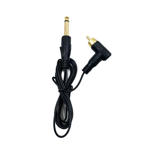 Cable RCA para tatuajes de 2m, cable fino de cobre puro de 2.0mm para fuente de alimentación de máquina rotativa eléctrica - Product Image 1