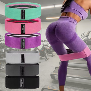 สายยางยืดออกกำลังกาย QZE ขนาดกลาง สำหรับฝึกสควอท กลูท ขา พิลาทิส พกพาสะดวก - Product Image 1