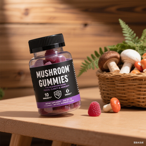 OEM/ODM 10 gomitas de setas de mezcla para adultos gomitas nootrópicas de soporte energético con Reishi Cordyceps y setas de melena de León - Product Image 5