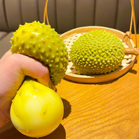 Juguete de simulación de durian de rebote lento, juguete musical de descompresión, artefacto de descompresión suave y terapéutico, juguete de apretar para niños.