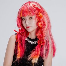 Perruques de Cosplay d'Halloween rose Frey Girl Ware pour votre événement! - Product Image 1