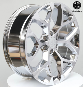 168 Ruedas Personalizadas de 22, 24 y 26 Pulgadas con Diseño de Copo de Nieve Cromado, 6x139.7, para Chevrolet Silverado, Suburban, Tahoe Z71, GMC Sierra Todoterreno - Product Image 5