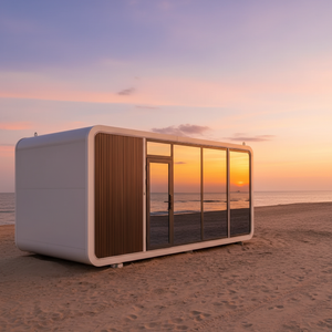 Apple Cabin Maison Conteneur Moderne en Acier Coloré Respirant, Appartement, Hébergement Mobile, <span class=keywords><strong>Villa</strong></span> de Camping Extérieure, Chambre en Verre - Product Image 1