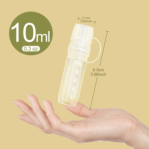 YOUHA portátil 10ml colector <span class=keywords><strong>de</strong></span> leche materna <span class=keywords><strong>de</strong></span> <span class=keywords><strong>calostro</strong></span> 2 uds Kit <span class=keywords><strong>de</strong></span> colección reutilizable <span class=keywords><strong>de</strong></span> silicona suave <span class=keywords><strong>de</strong></span> grado alimenticio alimentación del bebé sin BPA - Product Image 5