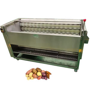 Machine industrielle et commerciale <span class=keywords><strong>de</strong></span> lavage et <span class=keywords><strong>de</strong></span> pelage <span class=keywords><strong>de</strong></span> légumes, éplucheuse à rouleaux à brosses pour pommes <span class=keywords><strong>de</strong></span> <span class=keywords><strong>terre</strong></span>, carottes, <span class=keywords><strong>oignons</strong></span> – Grande vente aux États-Unis - Product Image 2