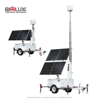 Sistem Kamera CCTV Digital AI Portabel BIGLUX, Trailer Pengawasan Tenaga Surya Mobile untuk Keamanan Tempat Parkir