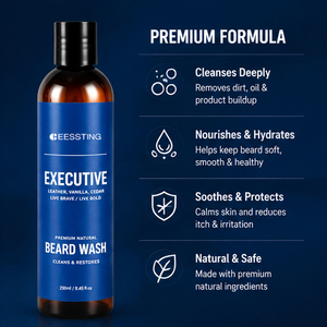 Espuma Limpiadora Profunda para Barba, Herbal Natural, Suave, Anticaspa, Marca Privada - Product Image 3
