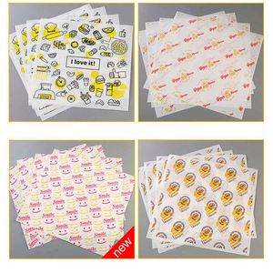 Papier d'emballage pour sandwichs et hamburgers personnalisé, résistant à la graisse, imperméable et anti-huile, pour pain et hamburgers - Product Image 2