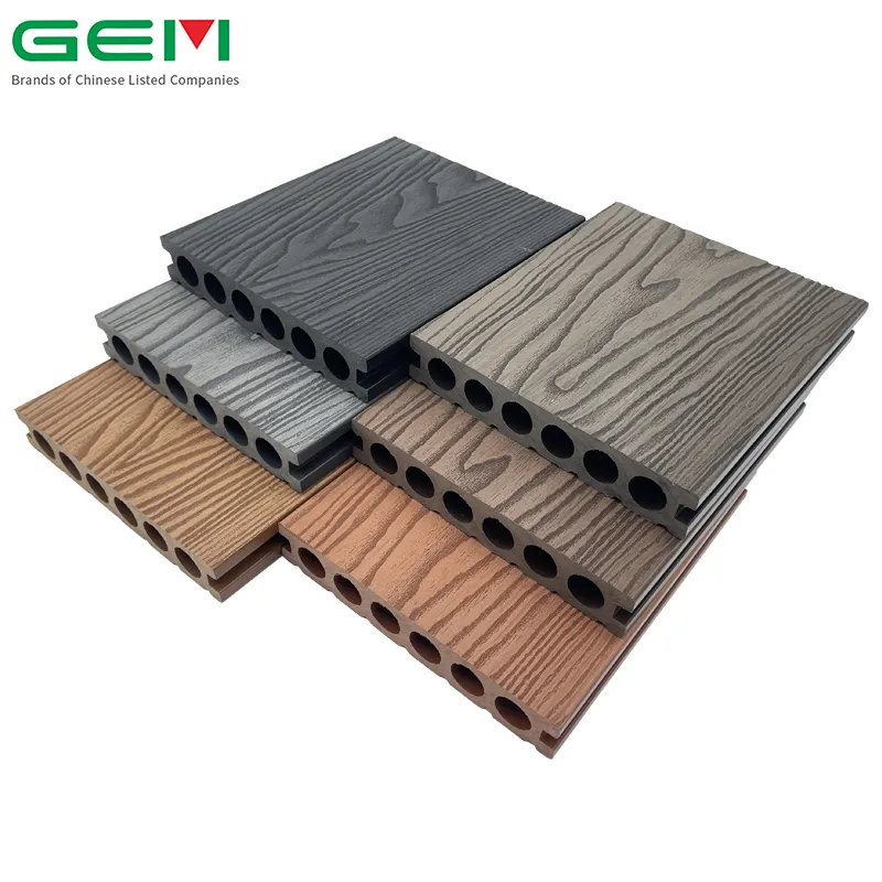 Customized Anti-Cracking Waterproof Plastic Wood Composite Outdoor Flooring For Garden