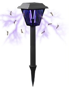 Zapper <span class=keywords><strong>anti</strong></span>-moustiques solaire LED IP65 étanche pour l'extérieur avec chocs électriques et pièges à lumière <span class=keywords><strong>bleue</strong></span> à intensité variable - Product Image 2