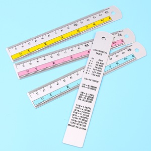 Regla de Metal de escala de aluminio personalizada de 20cm de promoción para dibujo y medición de papelería escolar - Product Image 4