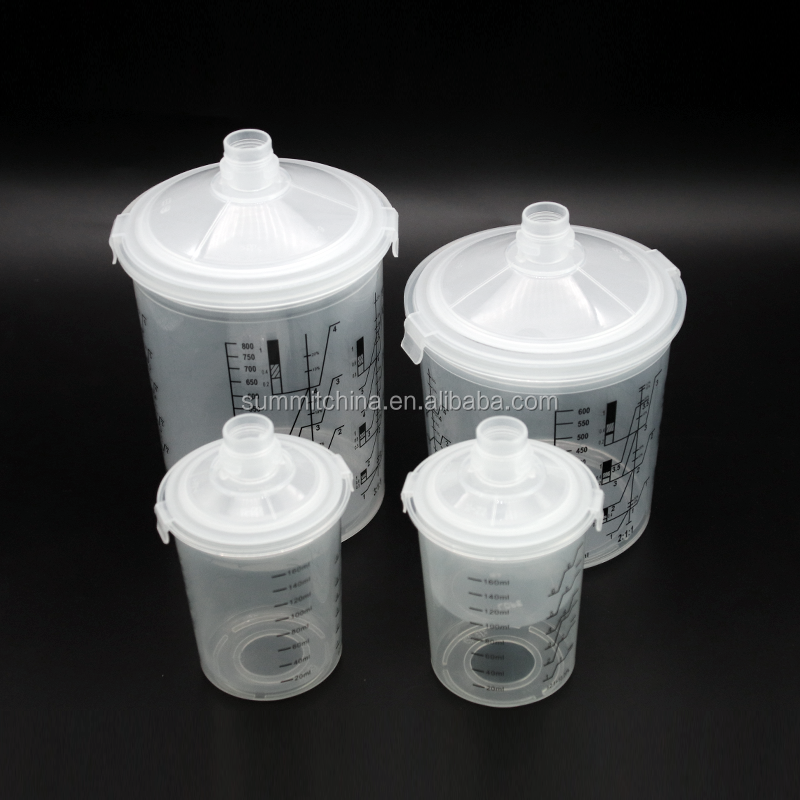 Заводская цена, чашка для смешивания, система для подготовки краски, стандартная пластиковая чашка для распылителя краски