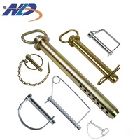 Precio de fábrica NLD galvanizado negro Zinc Loop Grip Tractor remolque 6mm * 45mm pasador de enganche de liberación rápida con cadenas