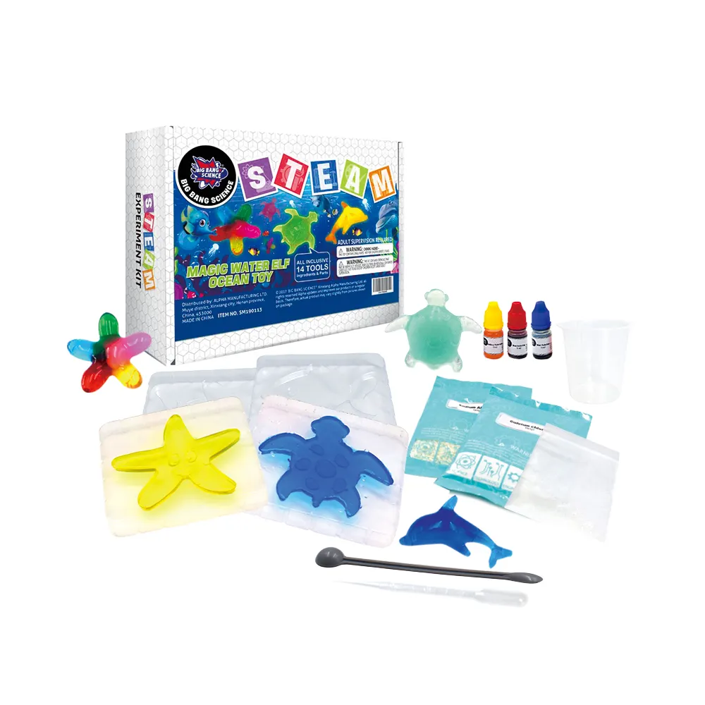 Magic Gel Creates Unique Soft Figures In 3D Water Toys For Kids