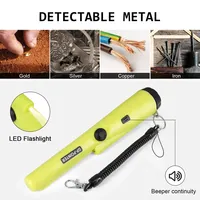 Détecteur de métaux portatif à 360 degrés, haute sensibilité, pointeur portable pour la recherche d'or, d'argent, de cuivre et de fer