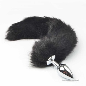 Tapón Anal de Cola de Zorro Grande de Acero Inoxidable, Juguete Sexual para Pasión en el Cuarto de Baño - Product Image 2