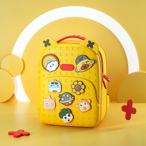 Sac à dos imperméable en EVA au design tendance pour étudiants, couleurs vives, facile à nettoyer, sacs d'école pour enfants, breloques DIY - Product Image 4