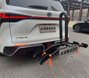 Voyage <span class=keywords><strong>camping</strong></span> pliable réglable véhicule arrière 2 vélos 2 vélo support d'<span class=keywords><strong>attelage</strong></span> support de vélo <span class=keywords><strong>pour</strong></span> voiture suv camion - Product Image 4