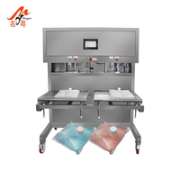 Sac semi-automatique dans une boîte de 2kg 5kg 10kg 20kg Remplisseuses de sachets aseptiques d'huile de mayonnaise de jus liquide Bavoir de poche