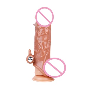 Dildo en silicone portable de haute qualité avec sangle creuse pour hommes, manchon d'extension pour l'agrandissement du pénis, dildo portable pour homme - Product Image 4