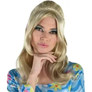 卸売60年代バンプイットダーティブロンドウィッグボディウェーブ人毛ウィッグレースフロントヘアHDレースフロントウィッグ女性用