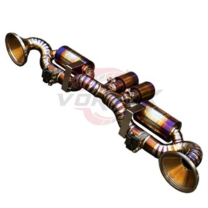 Vortex F1ท่อไอเสีย catback ทำจากไทเทเนียม vetronic กระจกขัดเงาท่อ X 1.2มม. สำหรับ Porsche 992 GT3 4.0 2022-2025 - Product Image 2