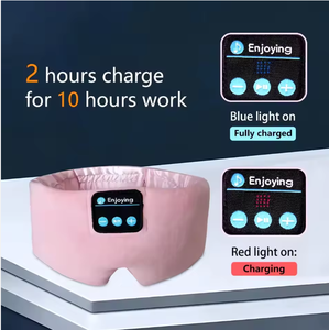 Masque de sommeil Bluetooth en soie de luxe avec écouteurs ultra-fins intégrés - Product Image 2