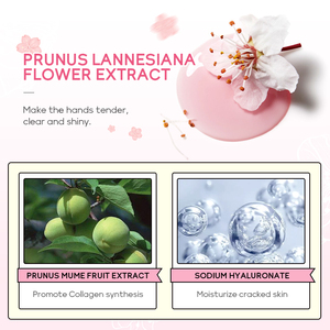 Loción Hidratante para Manos con Flor de Cerezo 30g, Refrescante, Nutritiva, Antiarrugas, Reparadora, Blanqueadora - Product Image 5