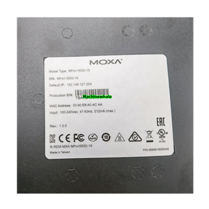 *Precio Real* Servidor de Dispositivos de Montaje en Rack NPORT 5650-16 <span class=keywords><strong>Moxa</strong></span> de 16 Puertos RS-232/422/<span class=keywords><strong>485</strong></span> *Nuevo Original en Stock* - Product Image 4