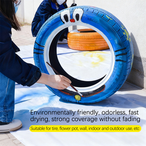 La vernice verniciata a base d'acqua è adatta per la pittura di pneumatici, la pittura murale e la pittura di giardinaggio - Product Image 3