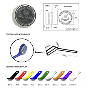 Clé iButton TM1990A TM en lecture seule, <span class=keywords><strong>carte</strong></span> d'accès Dallas pour contrôle d'accès, <span class=keywords><strong>carte</strong></span> iButton pour identification du <span class=keywords><strong>conducteur</strong></span> et <span class=keywords><strong>suivi</strong></span> des véhicules, accès en lecture seule - Product Image 4