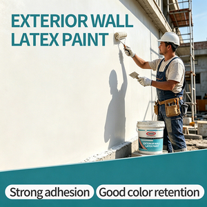 White Interior and Exterior Wall Latex Paint, Wall Renovation, <b>Alkali</b>-resistant and Reinforced Exterior Wall Coating - Product Image 3